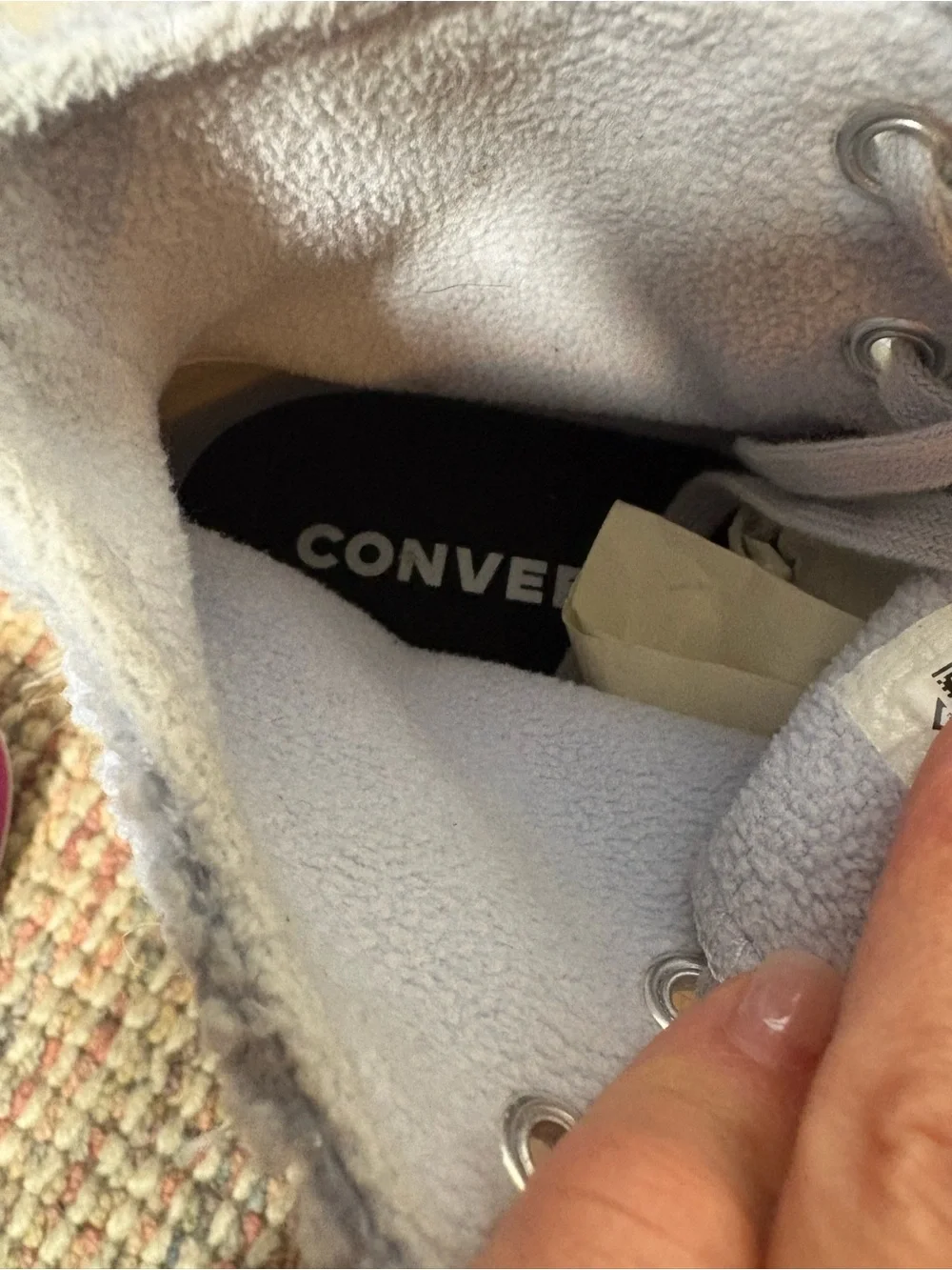{GUC} Converse Chuck Taylor All Star Hi Lift Cosy Club Trainer 8.5 US
